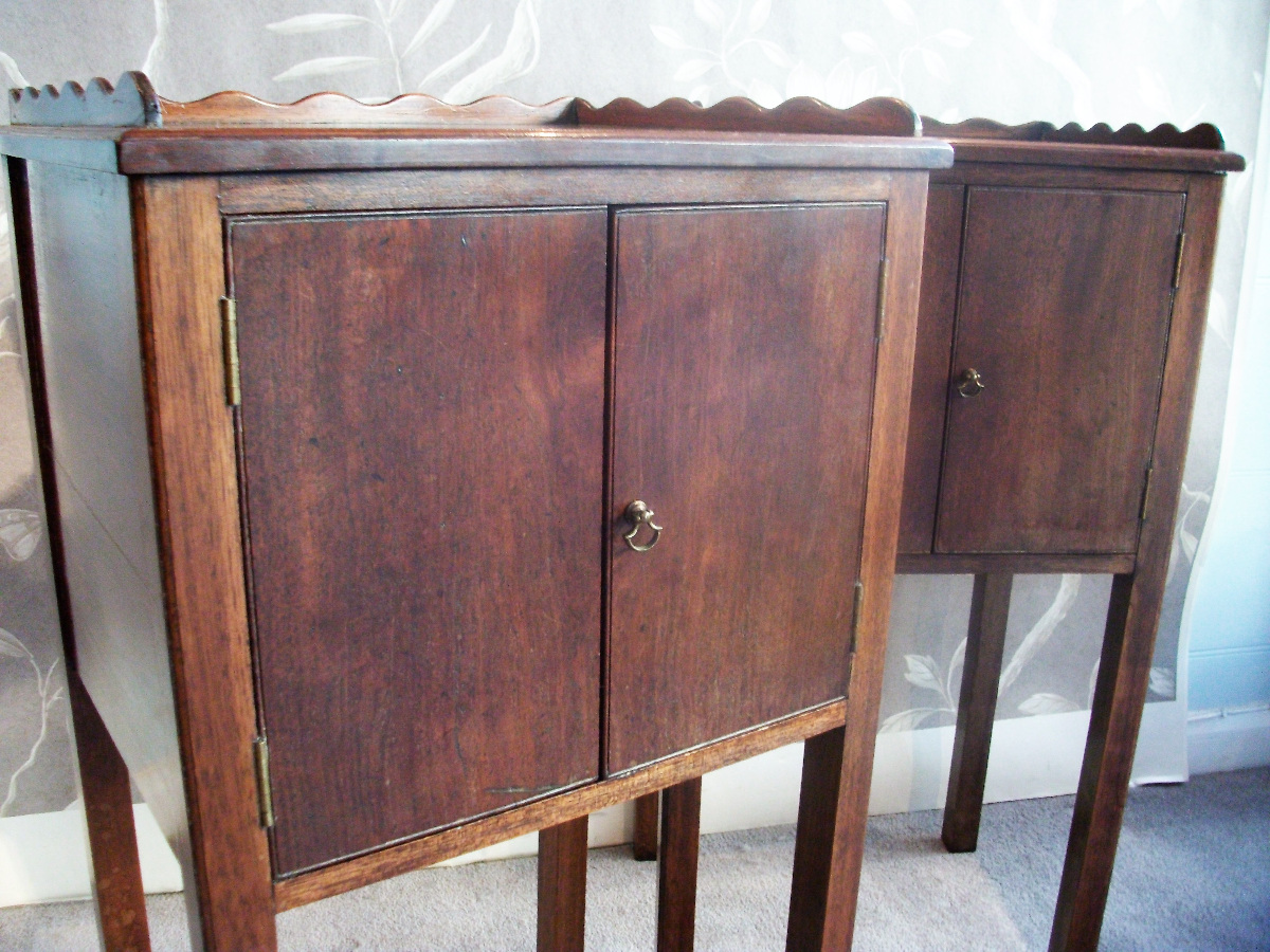 Pair of Georgian Style Bedside Cupboards